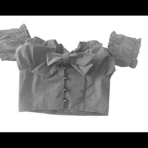 Pretty Little Thing Black Tie Top Size xSmall